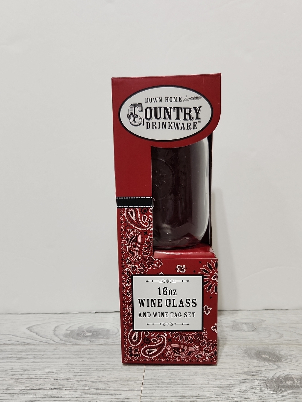 Redneck 16oz Mason Jar Wine Glass with Cover & Tags
